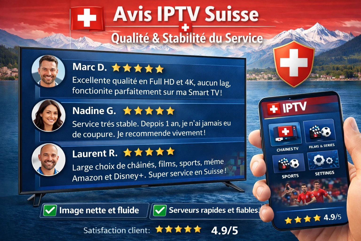 IPTV Suisse avis sur la qualité et la stabilité des services IPTV